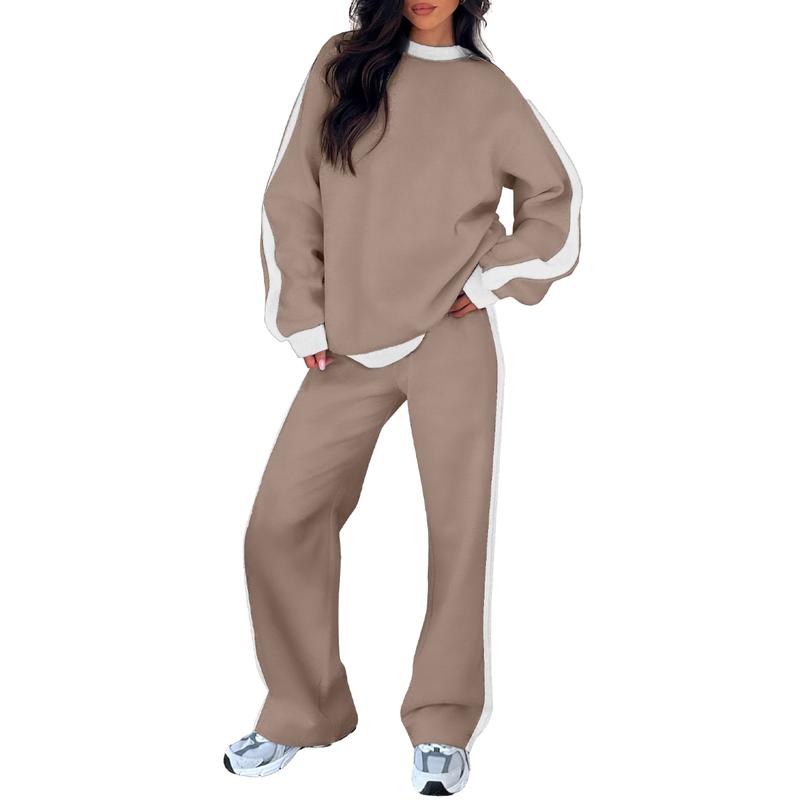 SANDI™ - Ensemble lounge confortable 2 pièces : sweat-shirt et pantalon droit