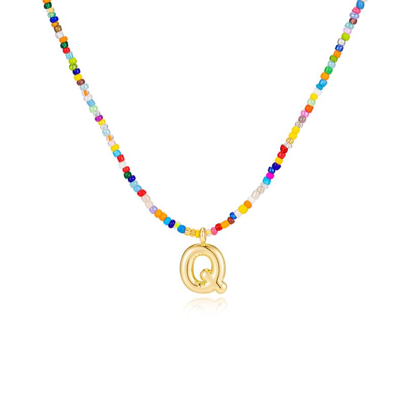 COLLIER À LETTRES À BULLES COLORÉES MACY™