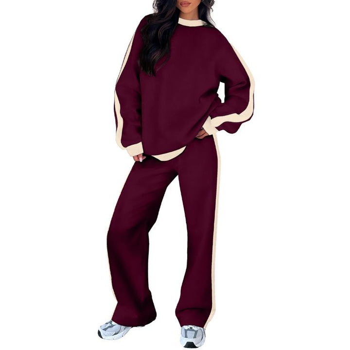 SANDI™ - Ensemble lounge confortable 2 pièces : sweat-shirt et pantalon droit