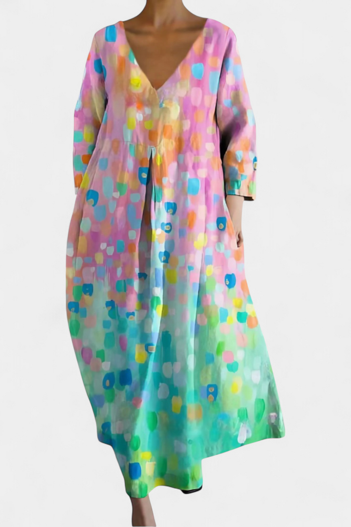 Isalinde | Robe confortable à col en V