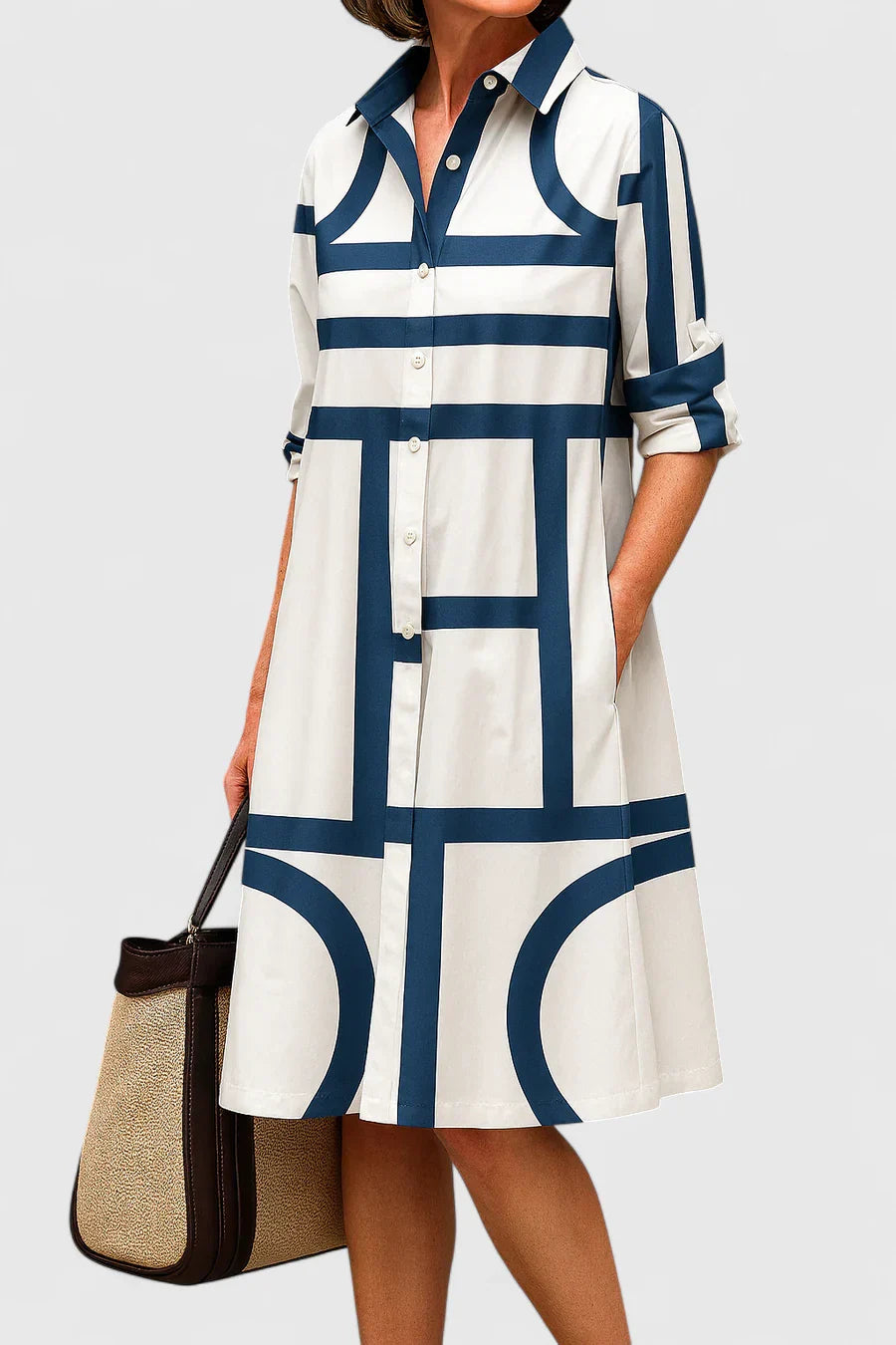 Skarlette | Robe mi-longue élégante