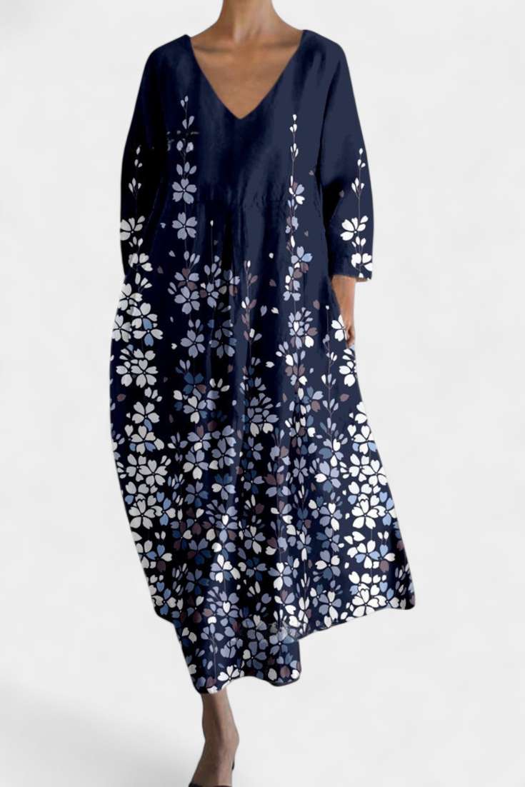 Isalinde | Robe confortable à col en V