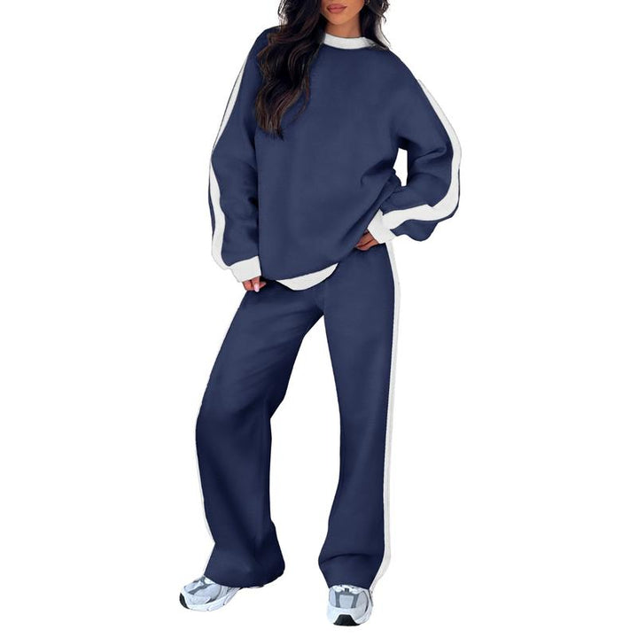 SANDI™ - Ensemble lounge confortable 2 pièces : sweat-shirt et pantalon droit