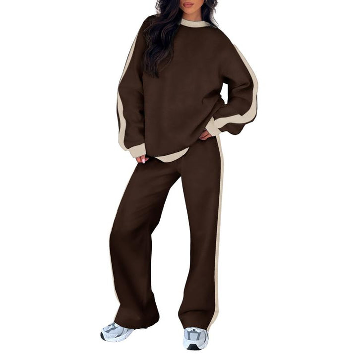 SANDI™ - Ensemble lounge confortable 2 pièces : sweat-shirt et pantalon droit