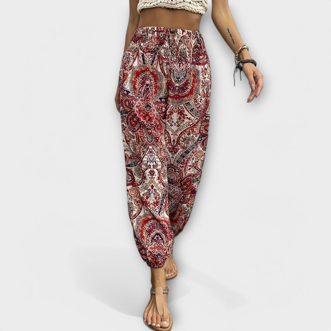 Scarlett - Pantalon à motif ethnique