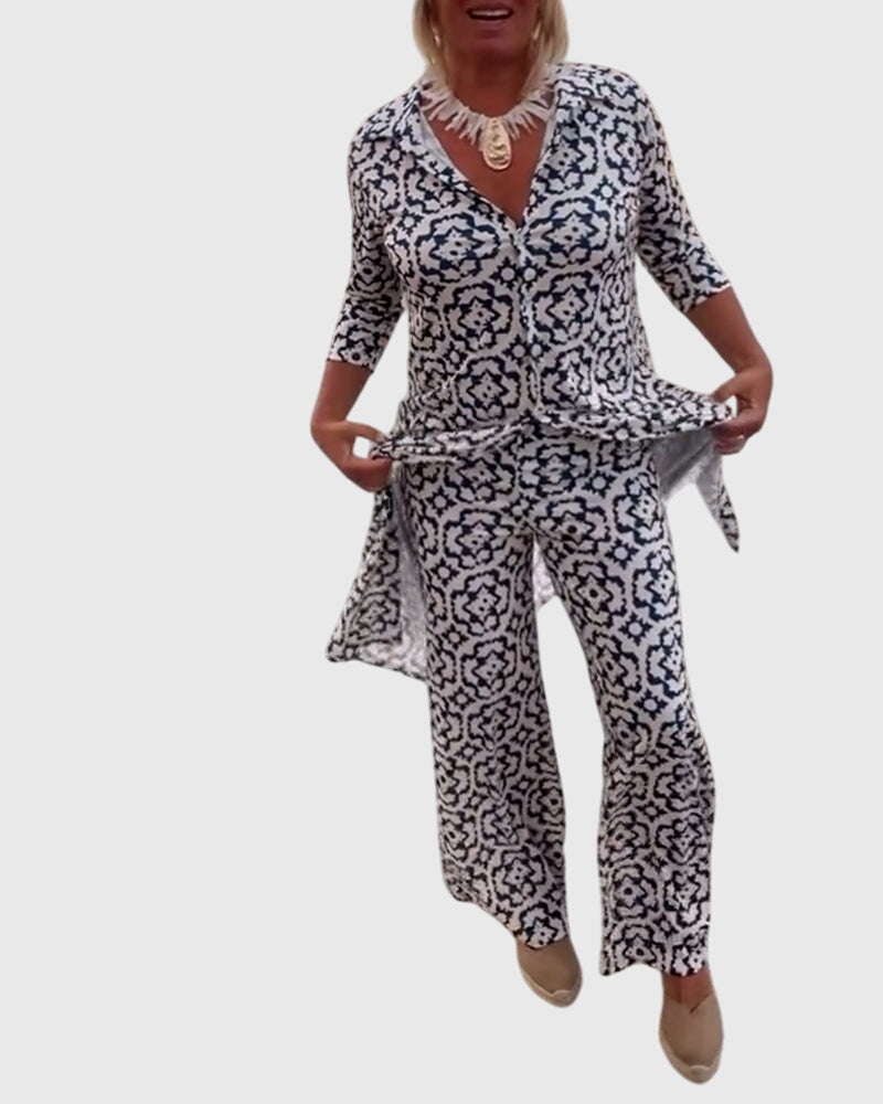 Gabriella™ | Ensemble deux pièces vintage élégant