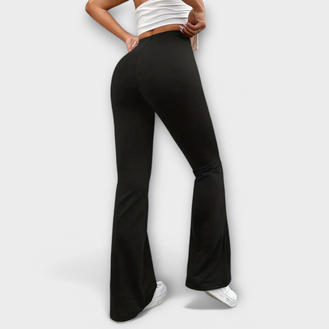 Serena - Pantalon décontracté à jambes évasées
