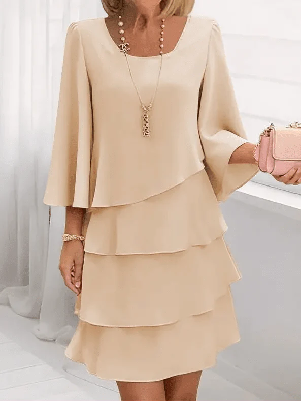 Catherine™ - Elegant Comfort Ruffle Dress