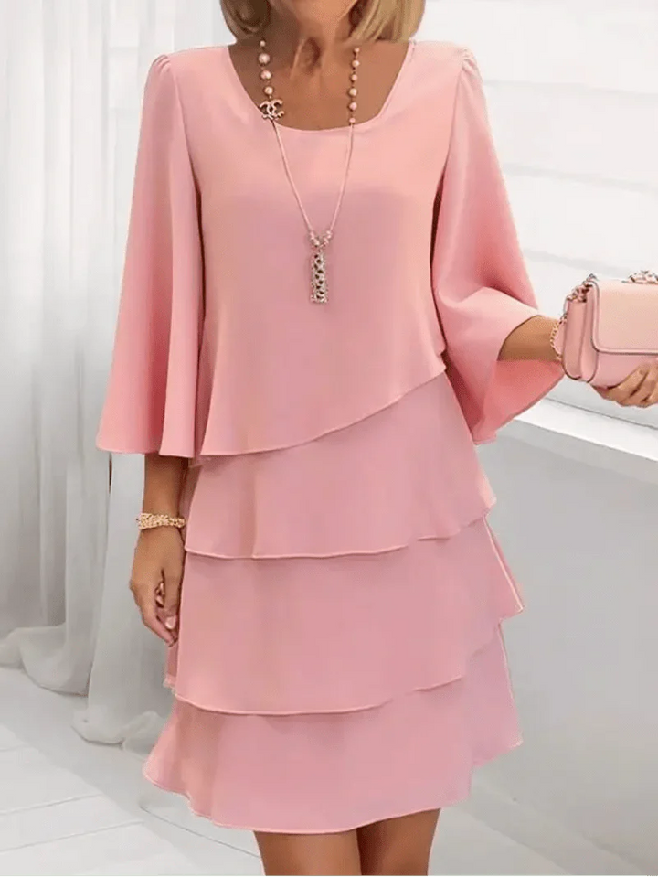 Catherine™ - Elegant Comfort Ruffle Dress