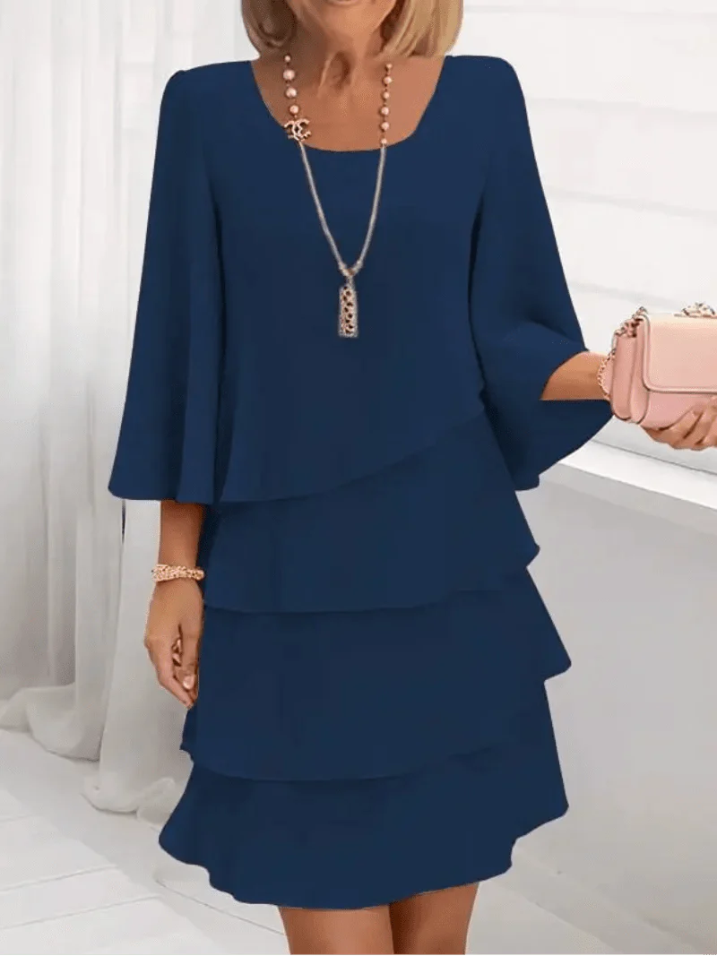 Catherine™ - Elegant Comfort Ruffle Dress
