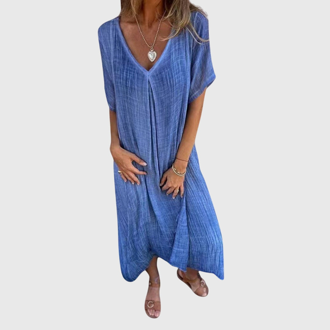 Fiona™ – Robe élégante et légère à col en V
