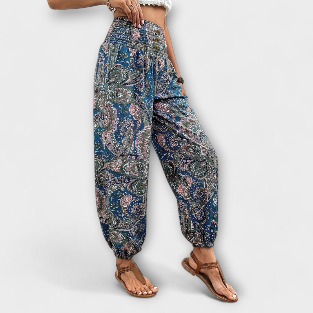 Scarlett - Pantalon à motif ethnique