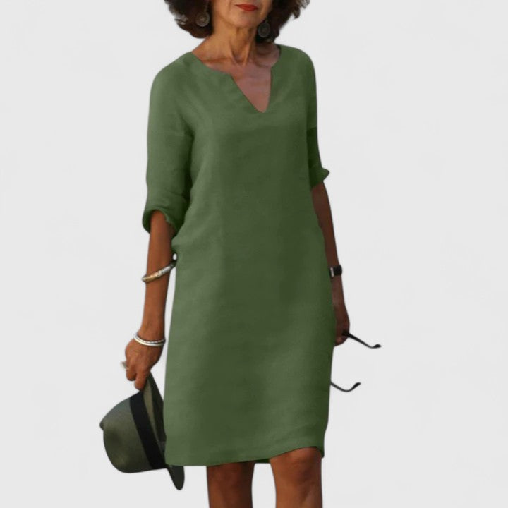 Taylor | Robe confortable à col en V
