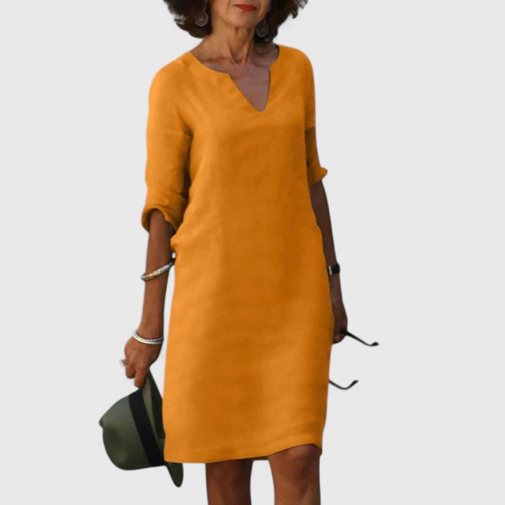 Taylor | Robe confortable à col en V