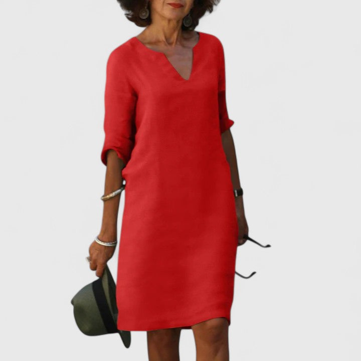 Taylor | Robe confortable à col en V