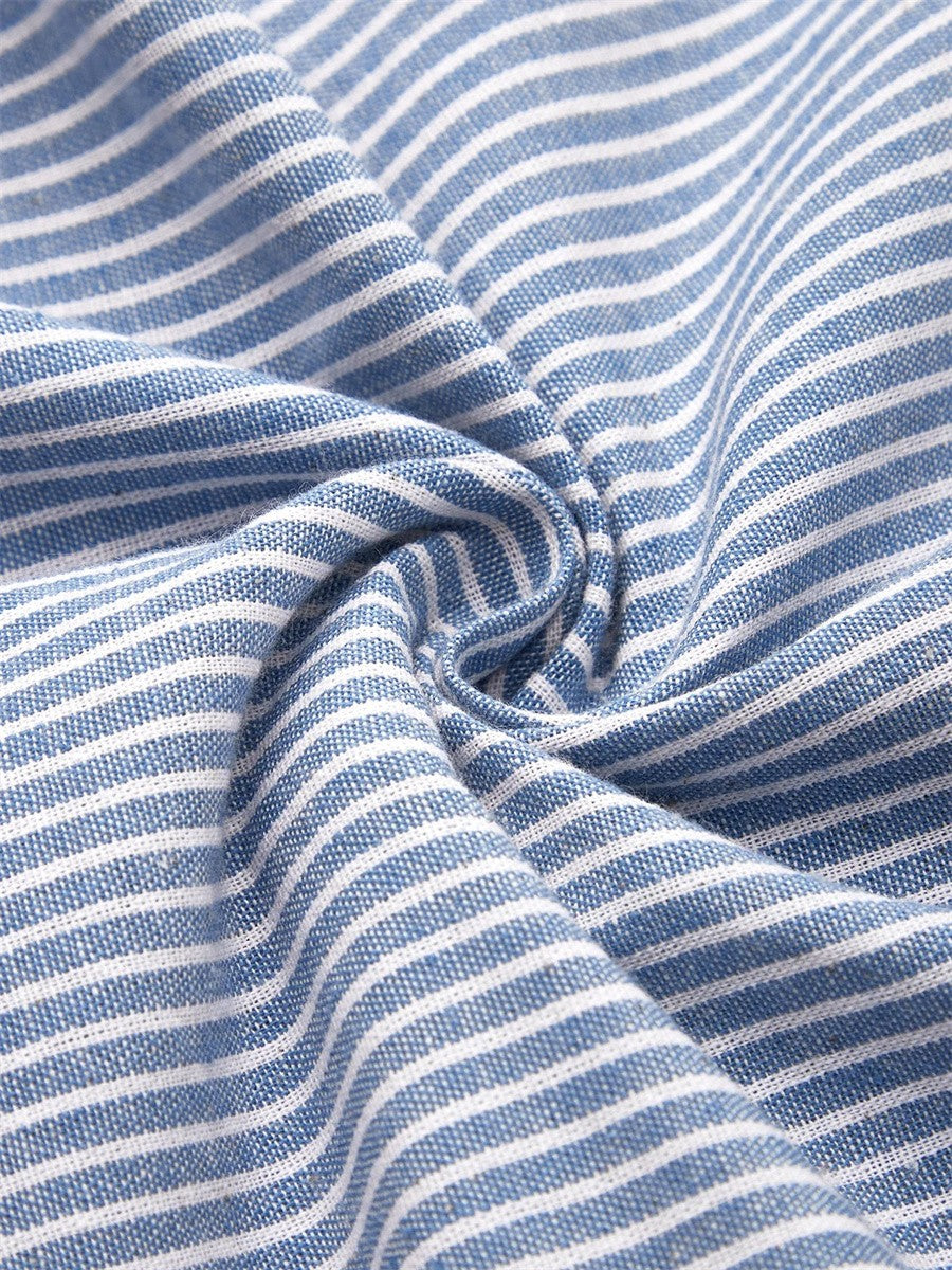 Jarna | Striped Button Midi Dress