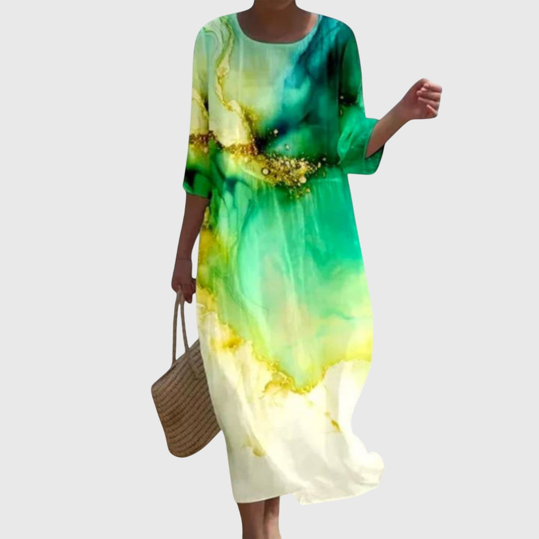 Hayley™ | Robe longue fleurie élégante