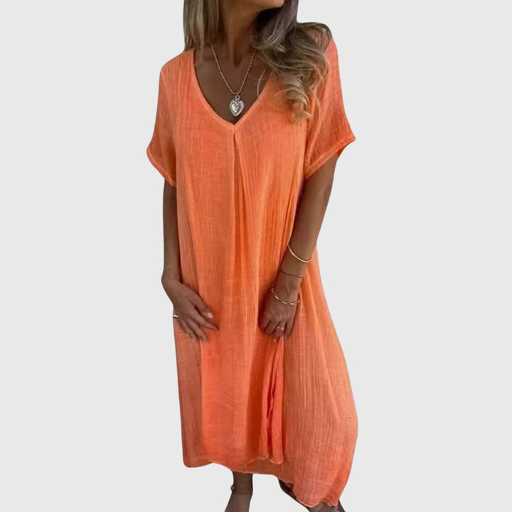 Fiona™ – Robe élégante et légère à col en V