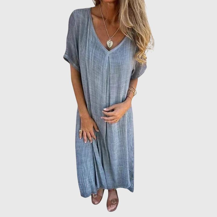 Fiona™ – Robe élégante et légère à col en V