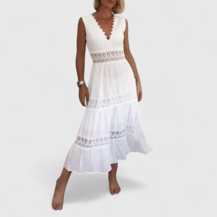 Alena | Robe midi élégante