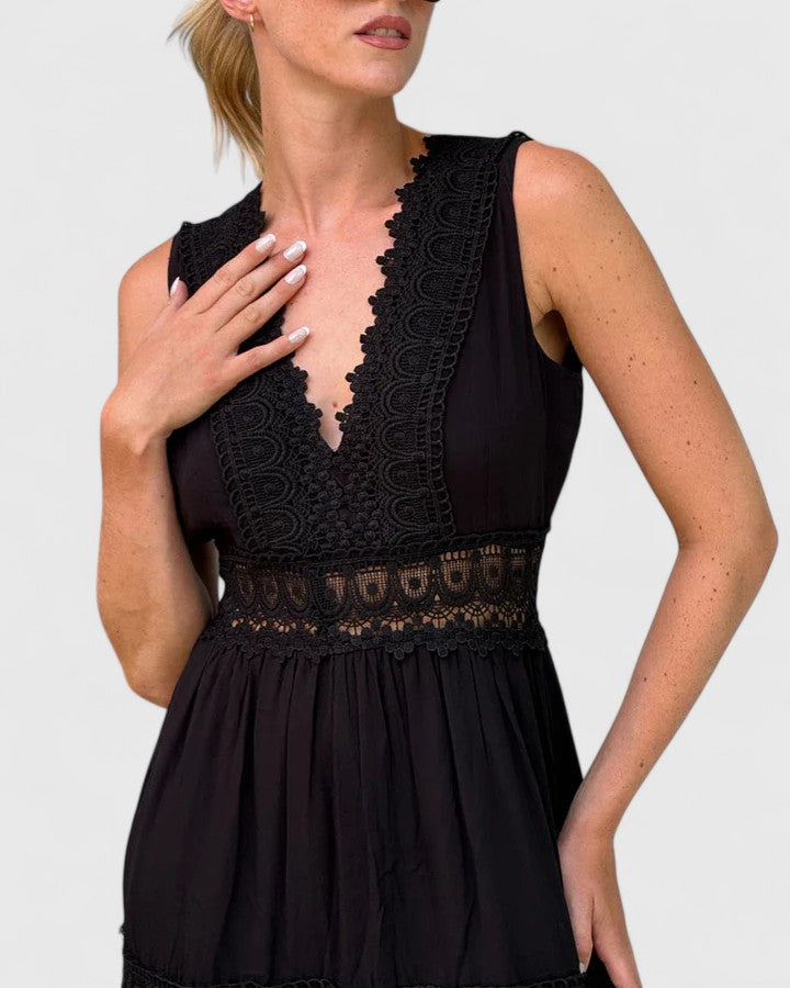 Alena | Robe midi élégante