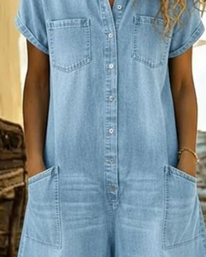 Katy | Denim Midi Dress