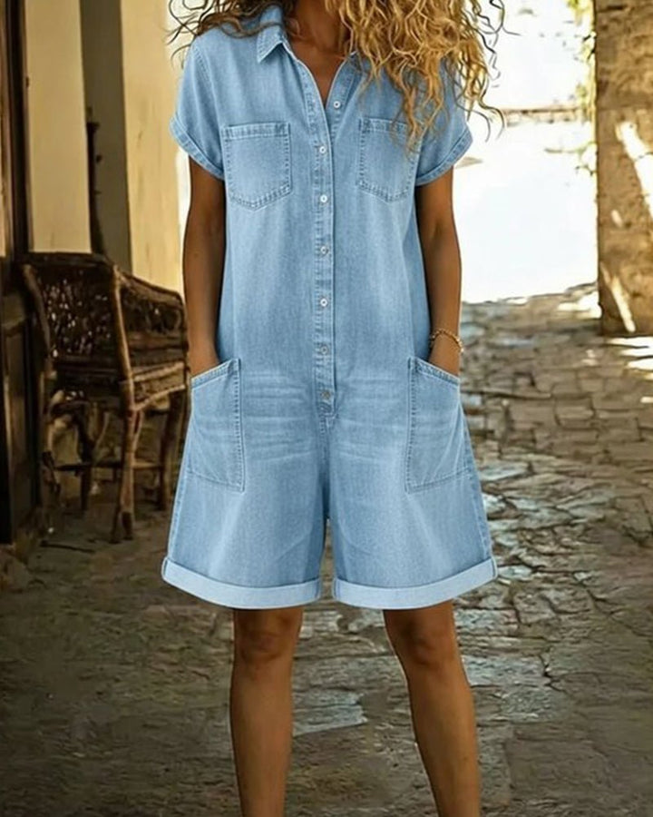 Katy | Denim Midi Dress