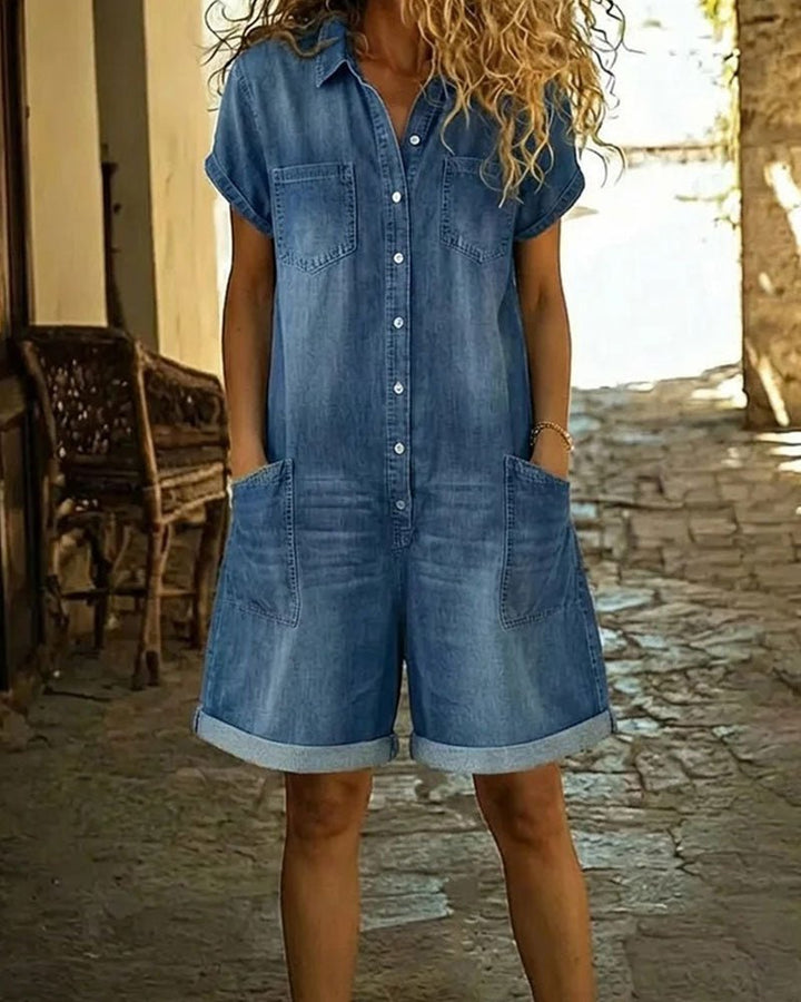 Katy | Denim Midi Dress