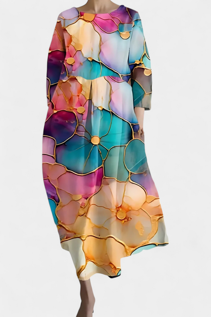 Isalinde | Robe confortable à col en V