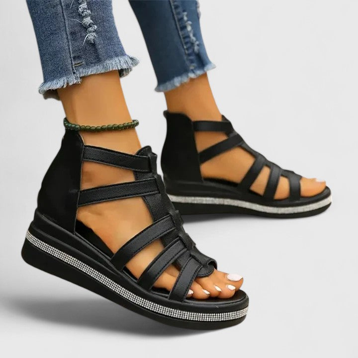 Kendall | Sandales confortables à strass